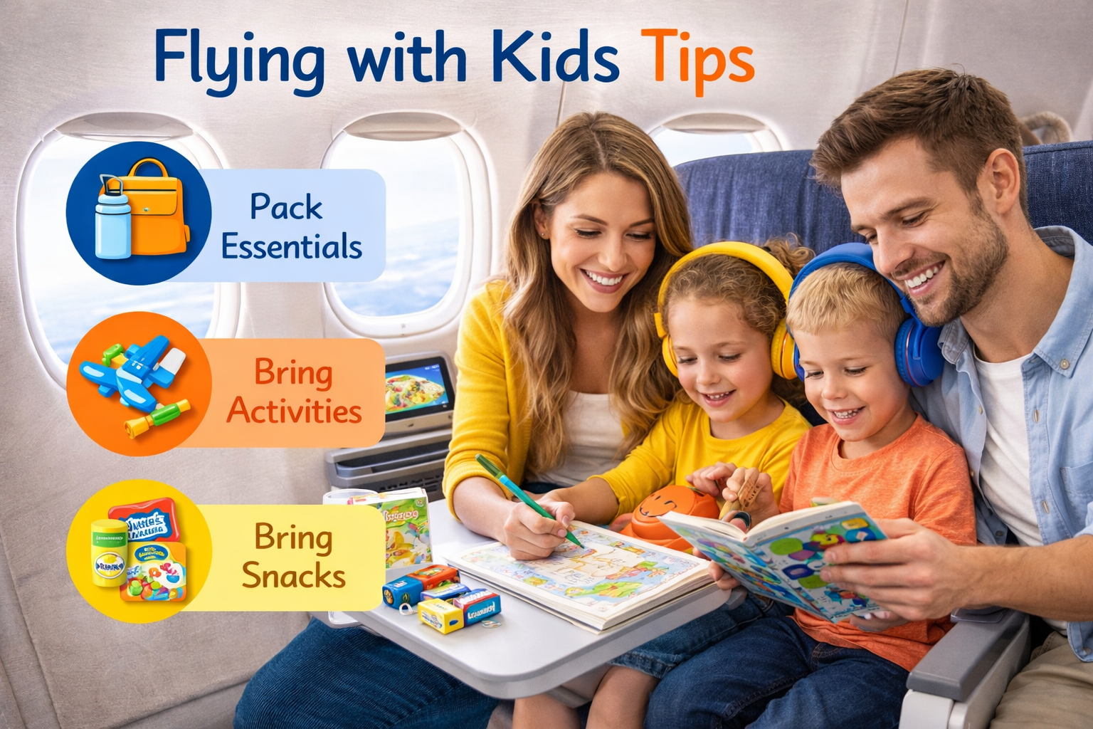 flying with kids tips