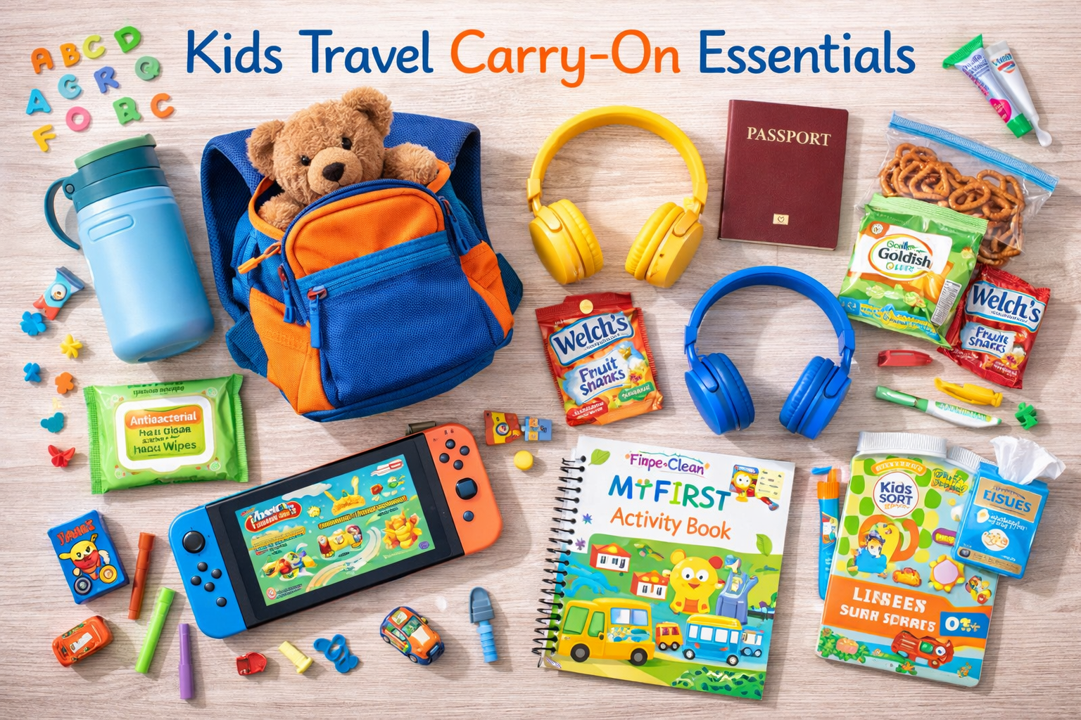 kids travel carry on essentials
