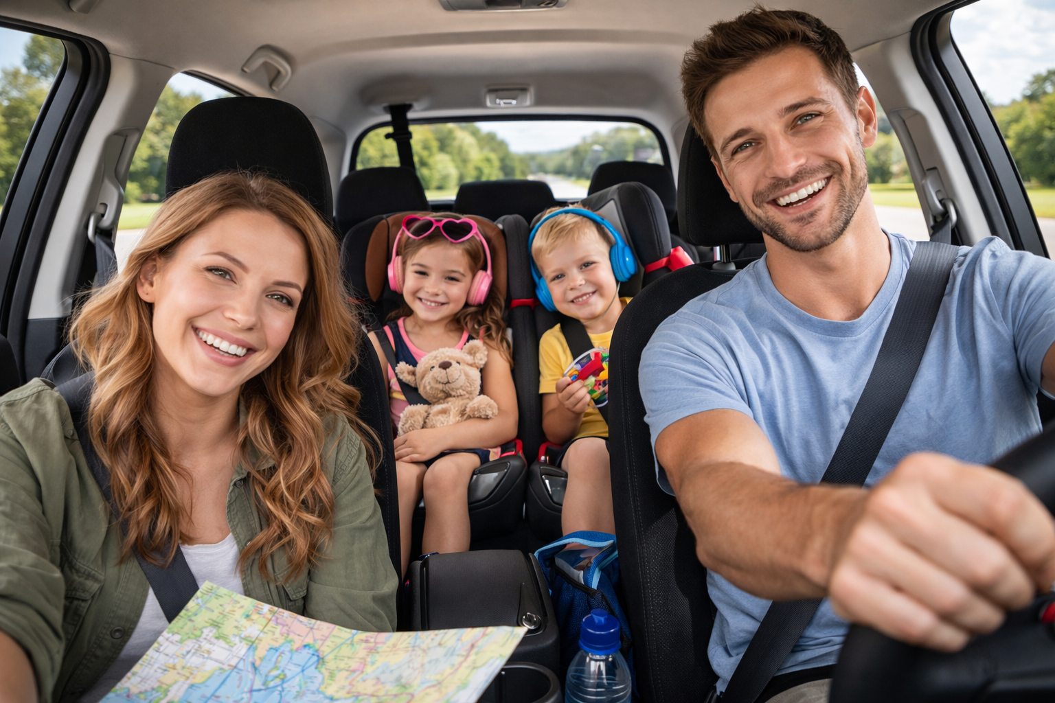 road trip with kids family car travel