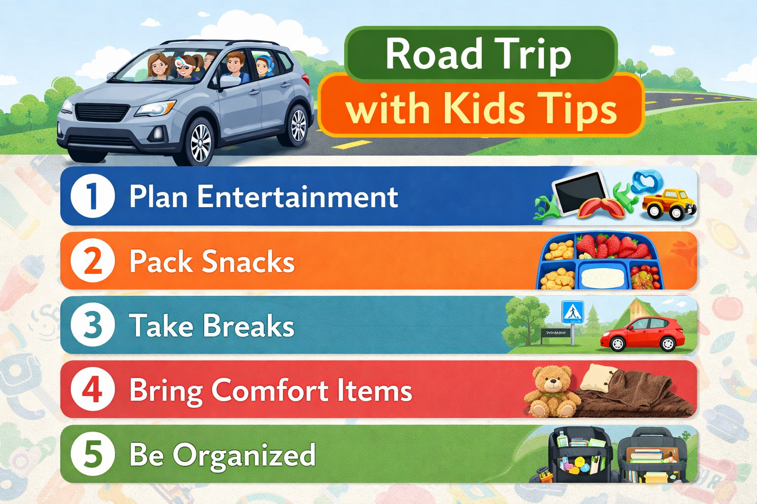 road trip with kids tips